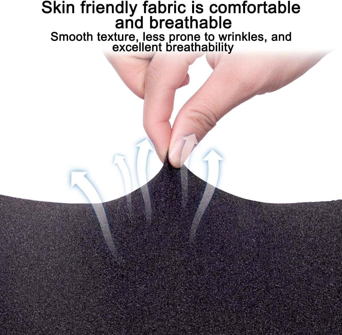Car Seat Cushion, Memory Foam Vehicle Driver Seat Pad for Back & Sciatica Pain Relief, Comfortable Lumbar Pillow for Driving, Office Chair, Wheelchair, Universal for SUV, Truck, RV (Dark Gray)