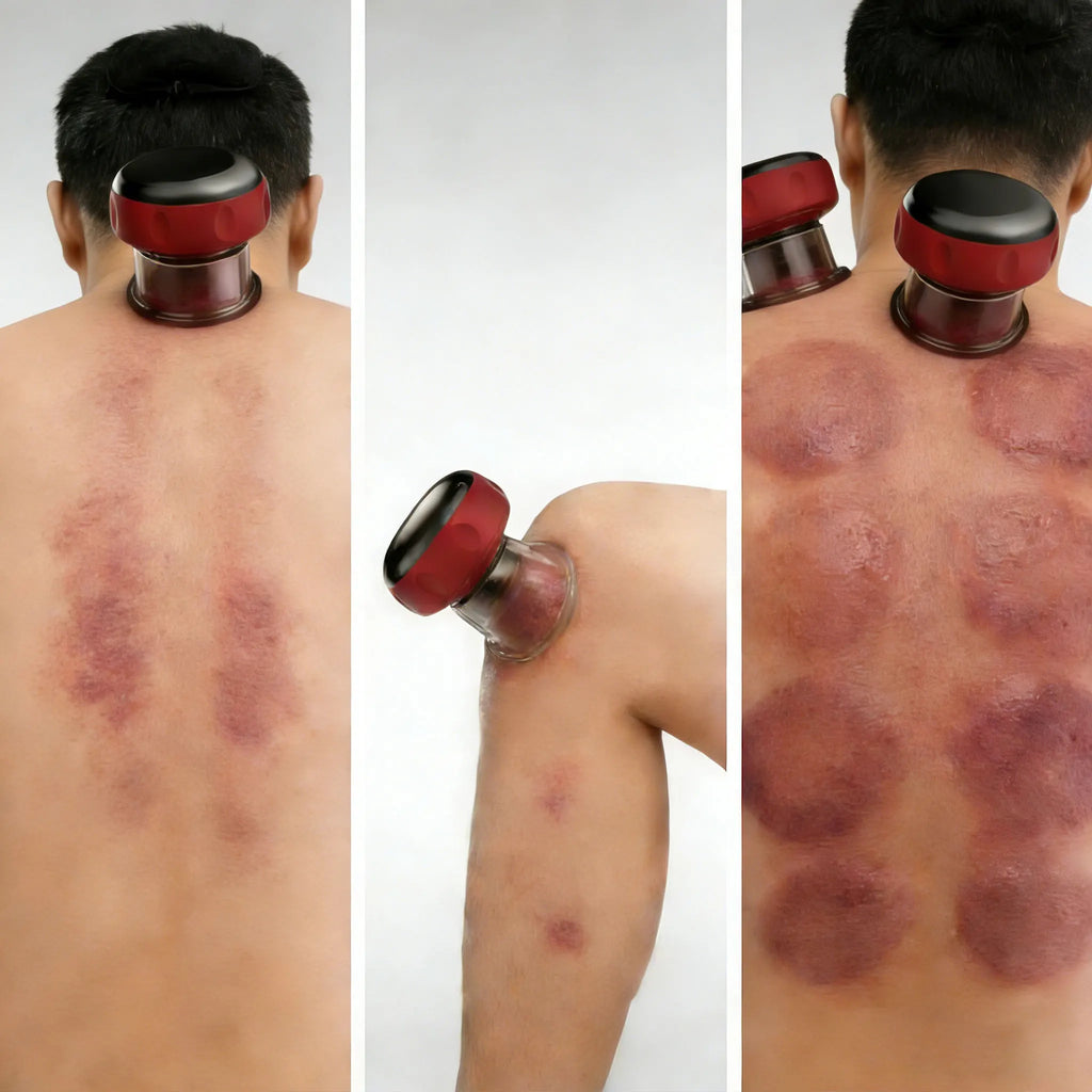 Smart Cupping Therapy Massager 7 in 1 Red Light Scraping Cupping Therapy Set for Targeted Pain Relief Muscle Soreness