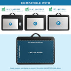 the Original Lap Desk – Black, Fits 17" Laptops | Microbead Cushion, Device Ledge, Built-In Pencil Tray, Carry Handle
