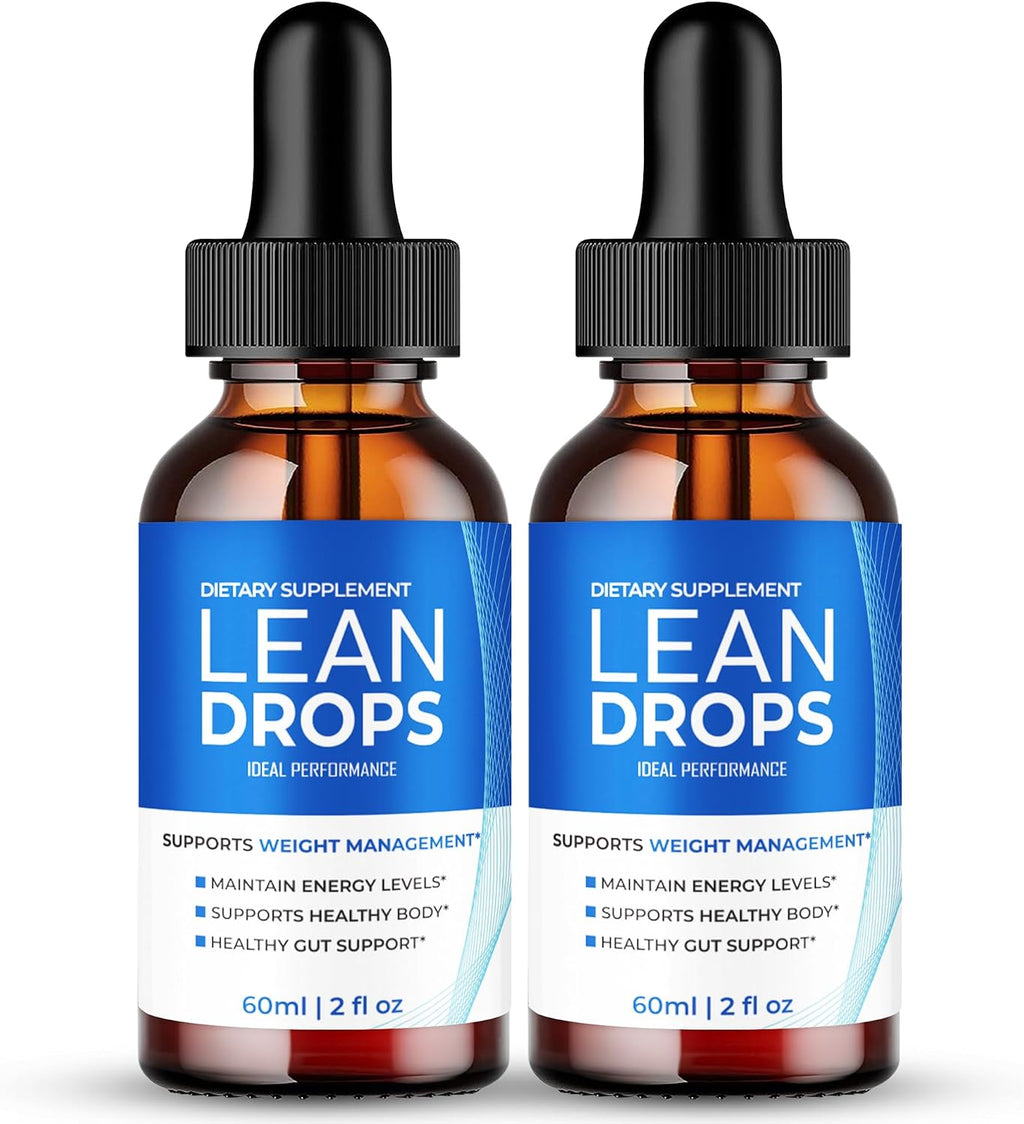 Lean Drops, Official Lean Droppers Supplement - Maximum Strength, All Natural Keto Liquid Formula to Sustain Active Lifestyle & Fitness Goals, Premium Lean Drops Advanced Reviews (2 Pack)