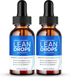 Lean Drops, Official Lean Droppers Supplement - Maximum Strength, All Natural Keto Liquid Formula to Sustain Active Lifestyle & Fitness Goals, Premium Lean Drops Advanced Reviews (2 Pack)