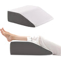Memory Foam Wedge Pillow for Leg Elevation, Improves Circulation & Reduces Swelling, Post-Surgery Foot Knee Support for Sleep