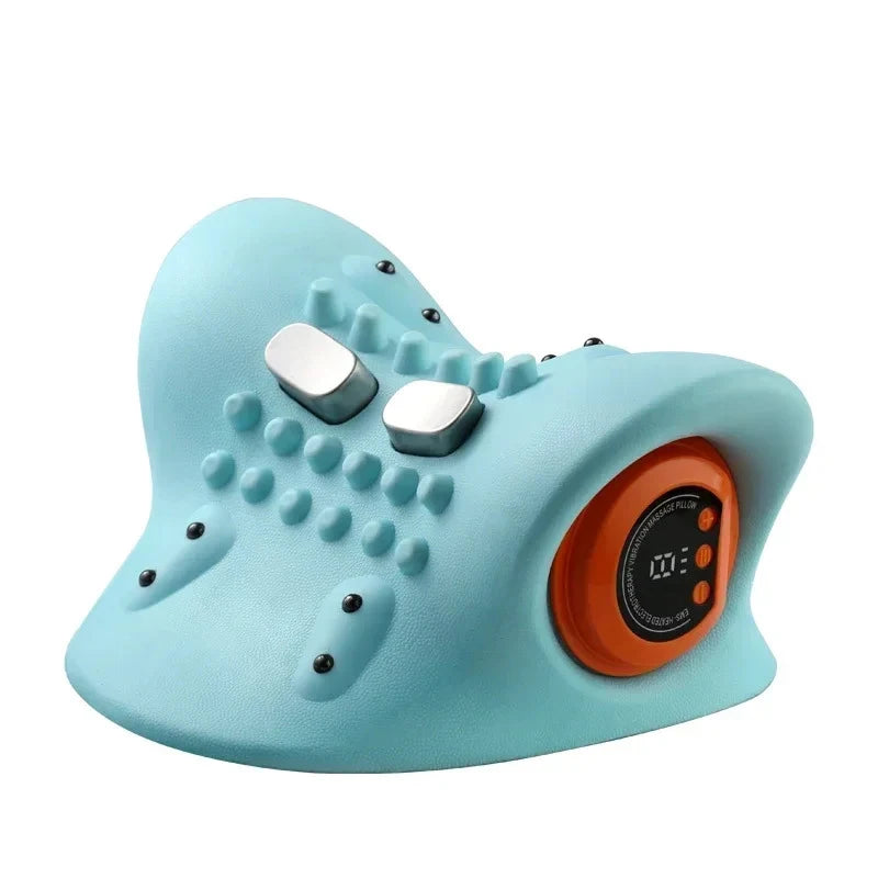 Electric Neck Shoulder Back Massage Pillow Finger Pressure Cervical Massager Home Relax Body Pain Relief Device