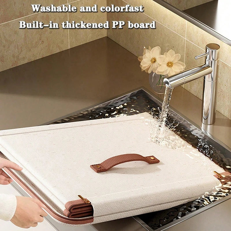 Foldable Clothes Storage Box, Closet Organizer Container with Handle and Zipper,Suitable for Wardrobe, Closet,Blanket (Washable)