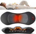 Triple Fusion Back Massager with Heat, Vibration and Gentle Stretch, USB Powered Lower Back Massager, Lumbar Support Pillow for Bed, Chair, Couch and Home Use, Gray