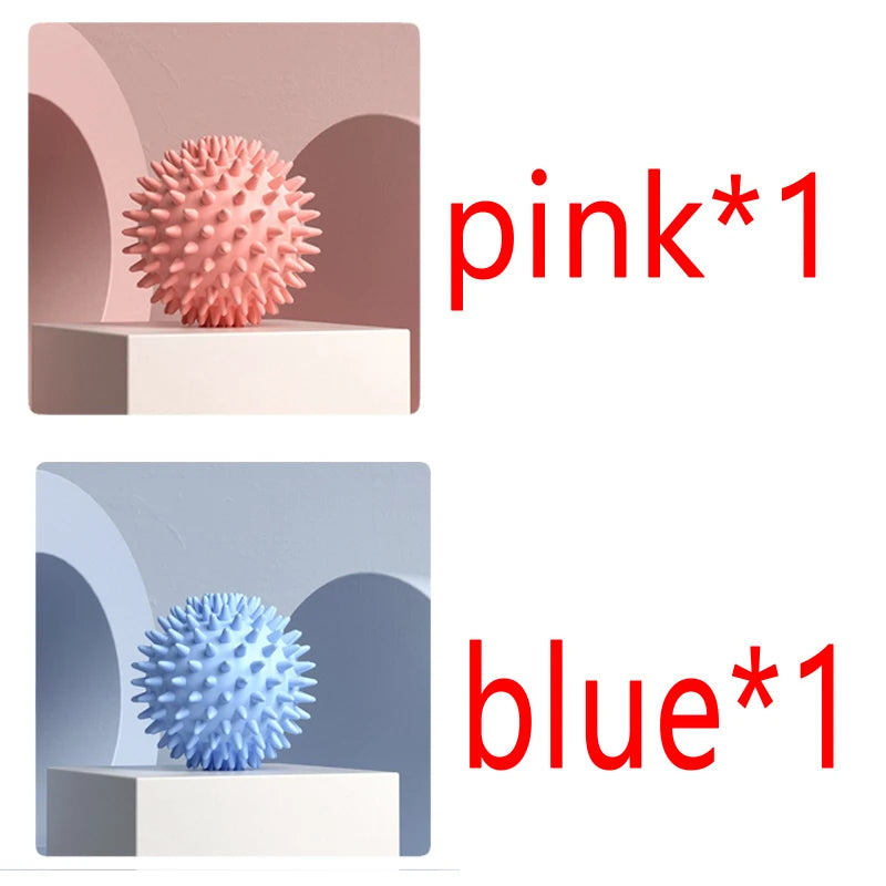 Foot Massage Ball with Spikes Pilates Yoga Sports Fitness Muscle Relaxation Massage Ball Plantar Fasciitis Therapy Ball AMQ001