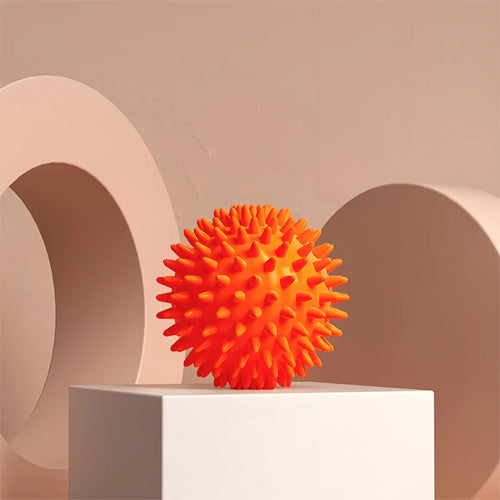 Foot Massage Ball with Spikes Pilates Yoga Sports Fitness Muscle Relaxation Massage Ball Plantar Fasciitis Therapy Ball AMQ001