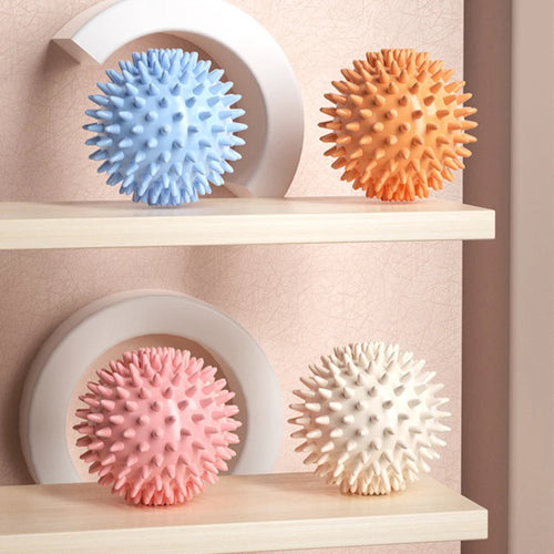 Foot Massage Ball with Spikes Pilates Yoga Sports Fitness Muscle Relaxation Massage Ball Plantar Fasciitis Therapy Ball AMQ001